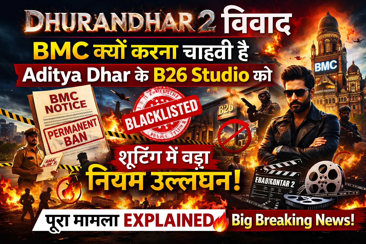Dhurandhar 2 BMC Blacklist Controversy Aditya Dhar B26 Studio